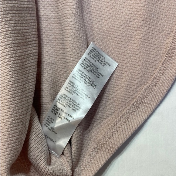 Free People Cream and Orange Cowl Neck Sweater with Geometric Pattern - Picture 9 of 12